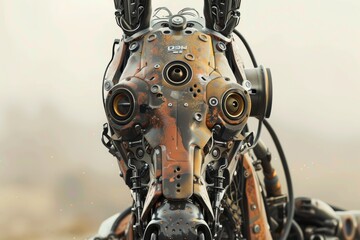 Fototapeta premium steampunk robot horse