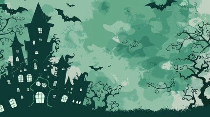 Halloween background with Pumpkin