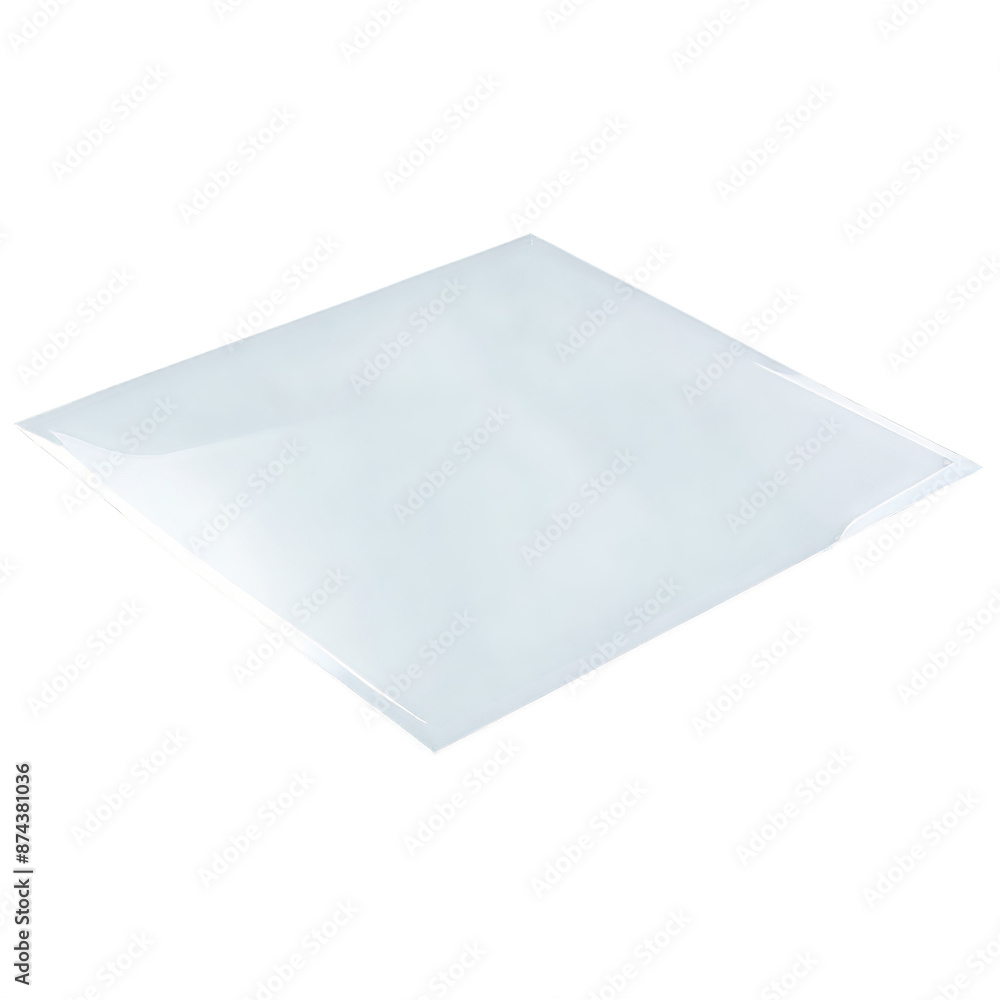 Aufkleber Shatterproof clear synthetic material with a smooth texture..