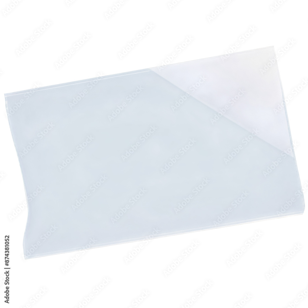 Fototapete A thin transparent sheet with a slightly rubbery texture and a high level of flexibility..
