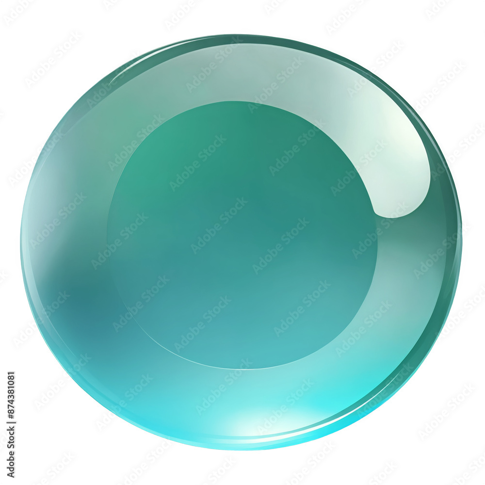 Fototapete A shiny translucent item with a round shape and a smooth texture..
