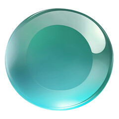 A shiny translucent item with a round shape and a smooth texture..