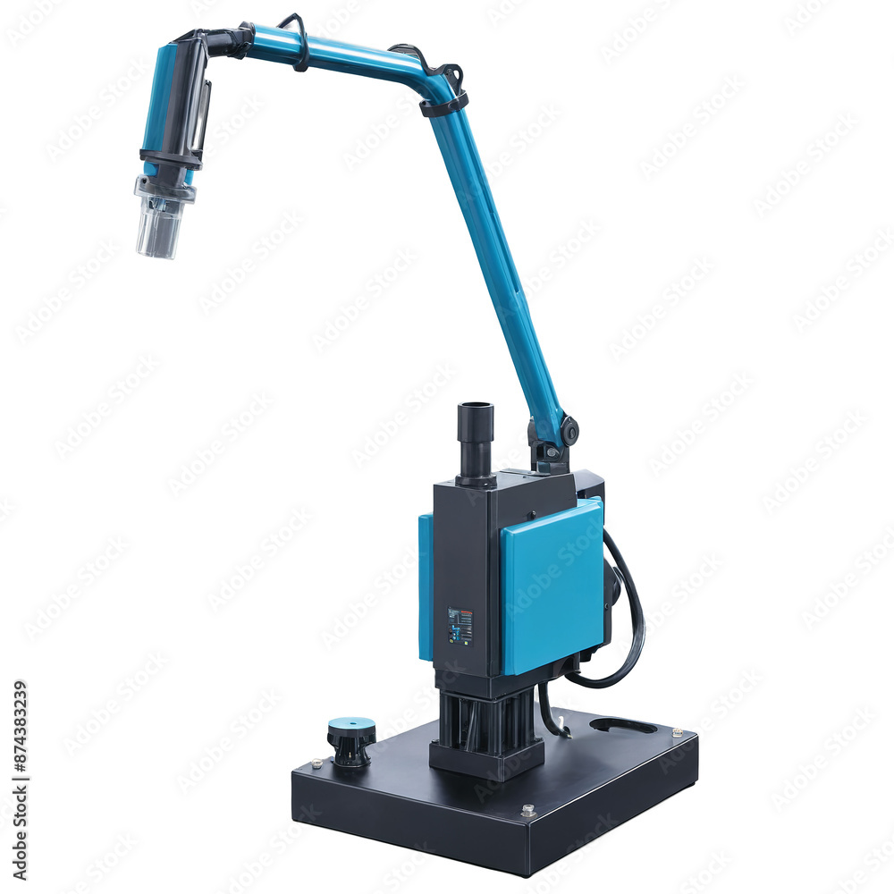 Poster a piece of industrial equipment that uses heat and pressure to mold plastic materials into specific 