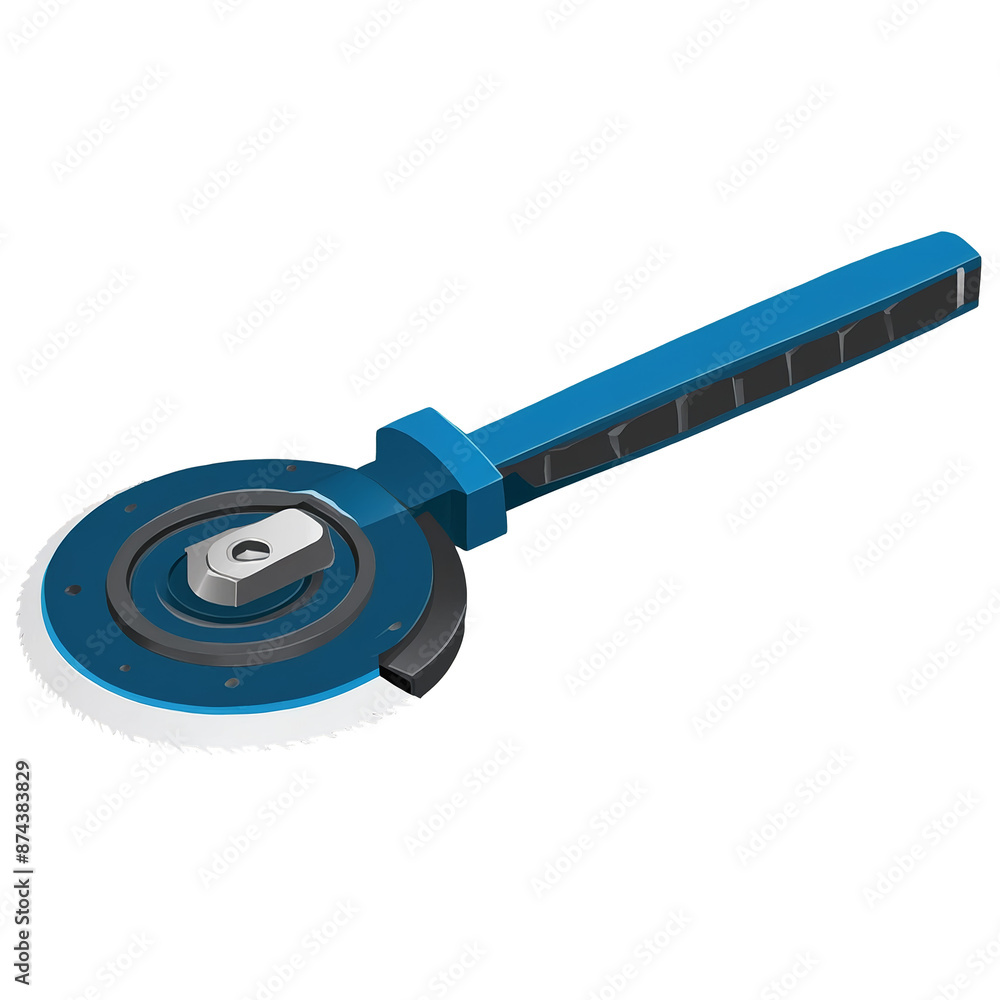Aufkleber A woodworking tool consisting of a flat base with a rotating blade used to smooth and straighten surfaces..
