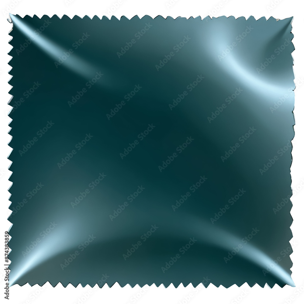 Poster A thin sheet of metallic material with a bluishgray color. The edges are sharp and the surface is glossy..