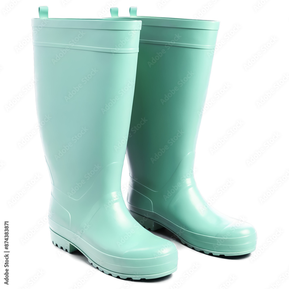 Poster A malleable and waterproof material commonly used to create rain boots..
