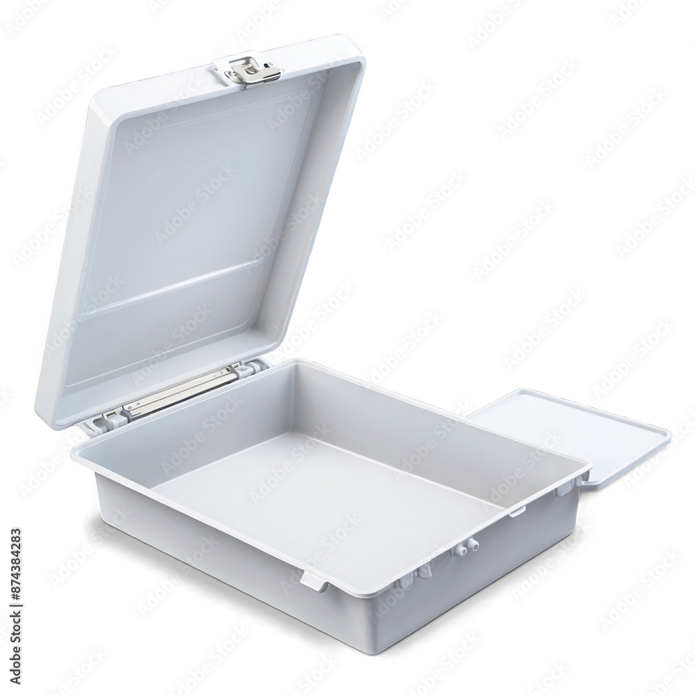 Aufkleber Features a hinged lid for easy access to items stored inside..