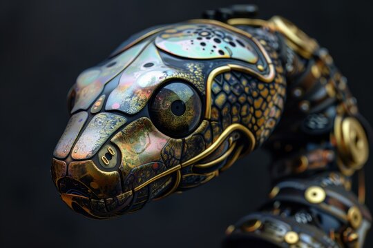 steampunk robot snake