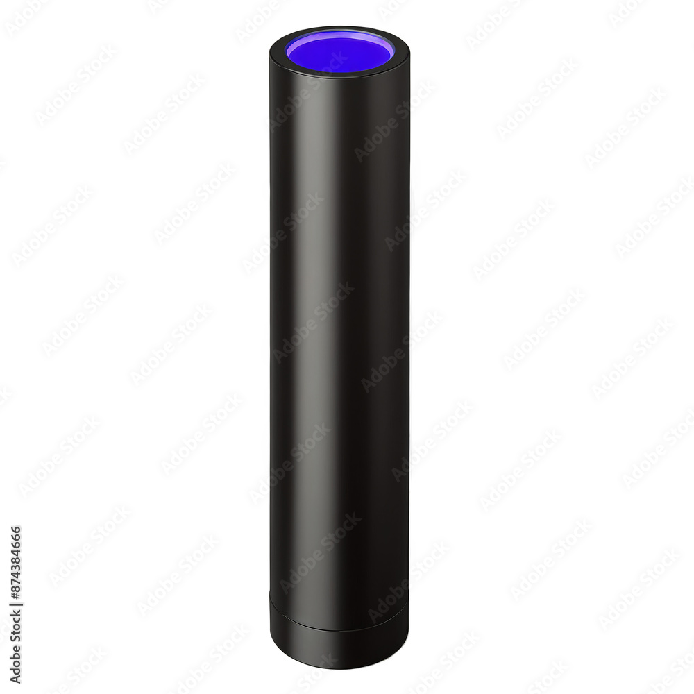 Leinwandbilder a cylindrical object with a matte black finish housing a uv light source that reveals hidden fluores