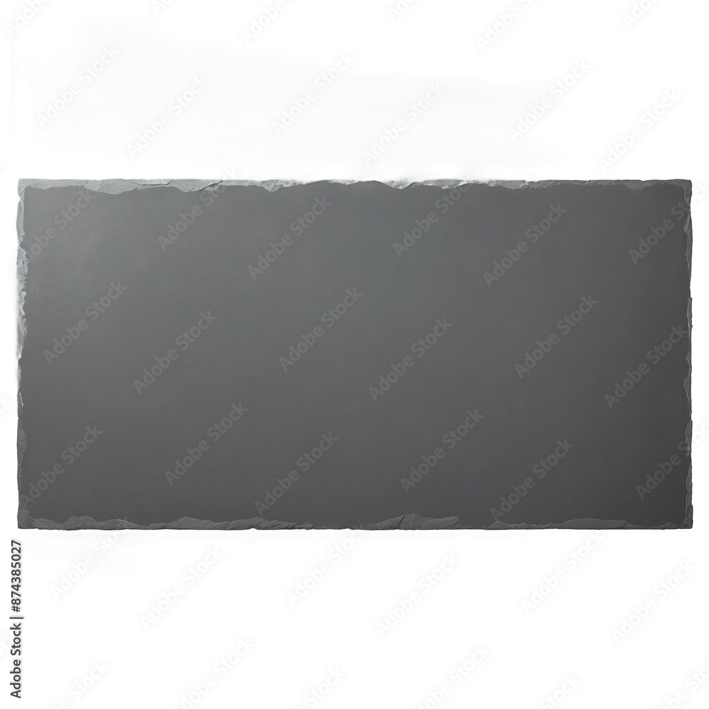 Poster A flat matte black surface possibly made of slate or some other similar material used for writing or drawing with chalk in a classroom or office setting..