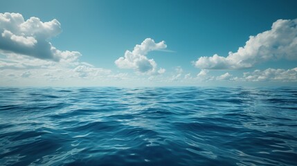 Serenity Above the Waves, Perfect for Travel or Nature Website Generative AI
