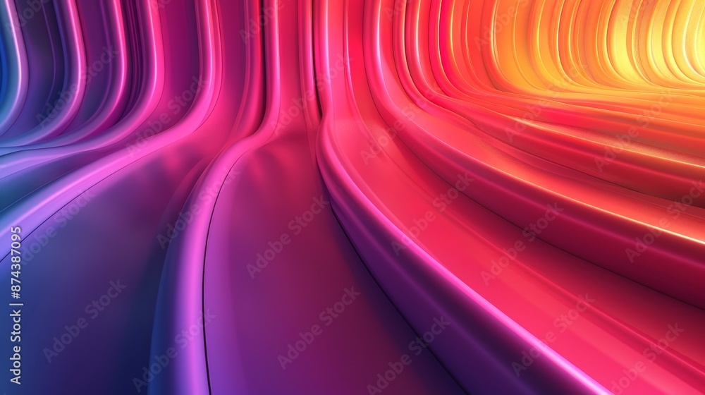 Poster color gradients smooth transition: a 3d image featuring a smooth transition between colors