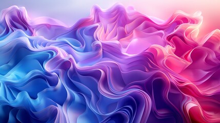 Obraz premium Gradient Art Digital Creations: A 3D illustration showcasing digital creations in gradient art