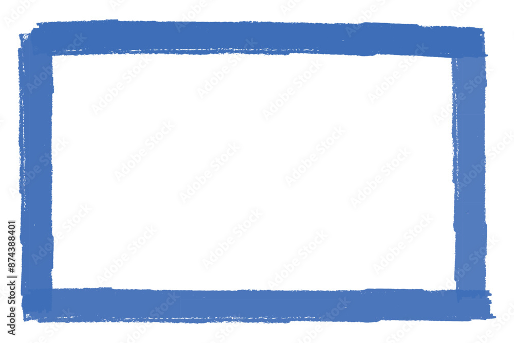 Poster blue highlight frame rectangle vector illustration design element