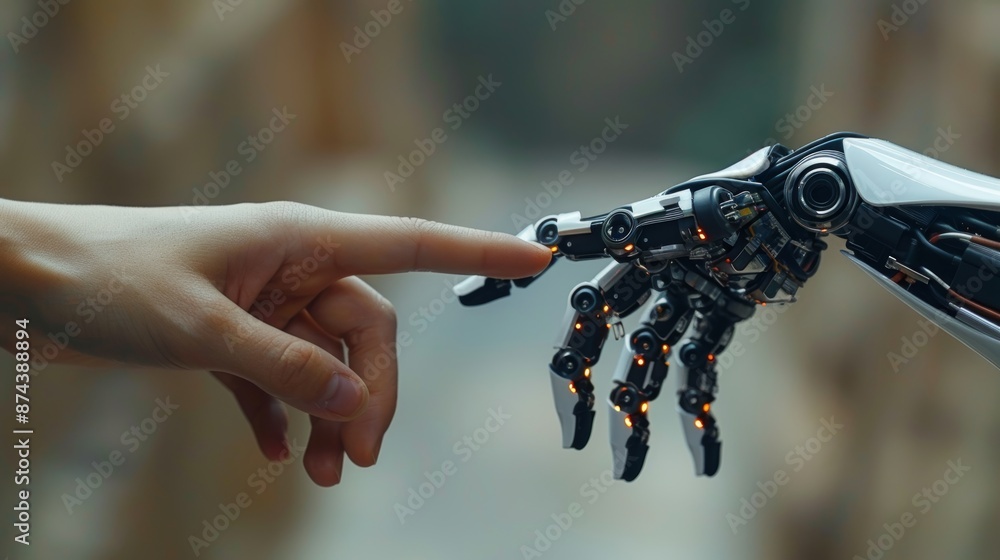 Poster human touch in artificial intelligence generative ai