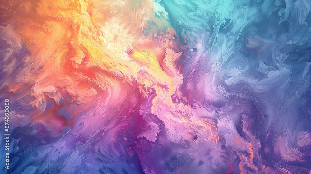Poster fancy paint series fractal color texture background for imagination creativity and design projects