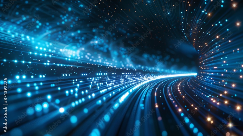 Poster high-speed internet concept background generative ai