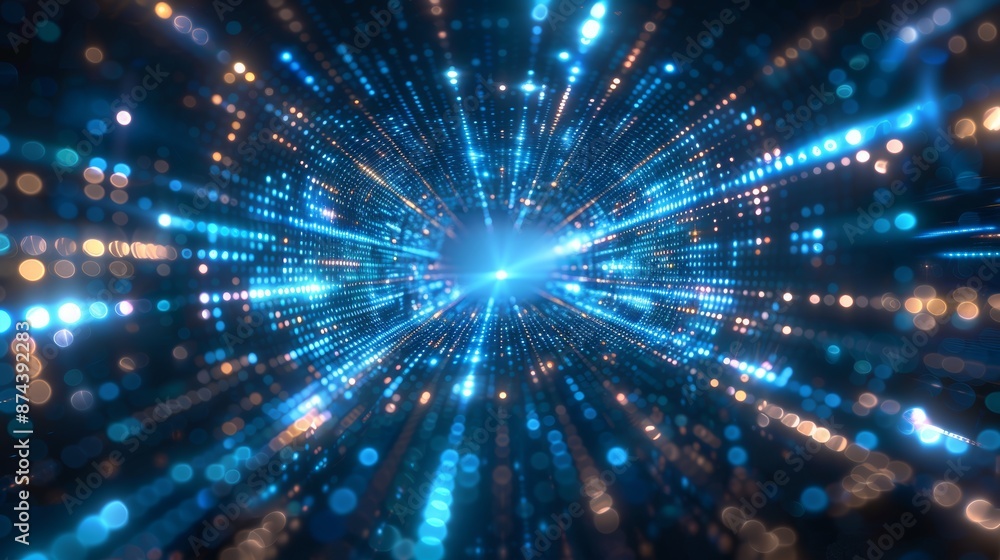 Aufkleber fast digital technology background generative ai
