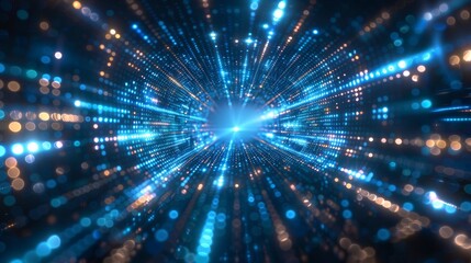 Fototapeta premium Fast Digital Technology Background Generative AI