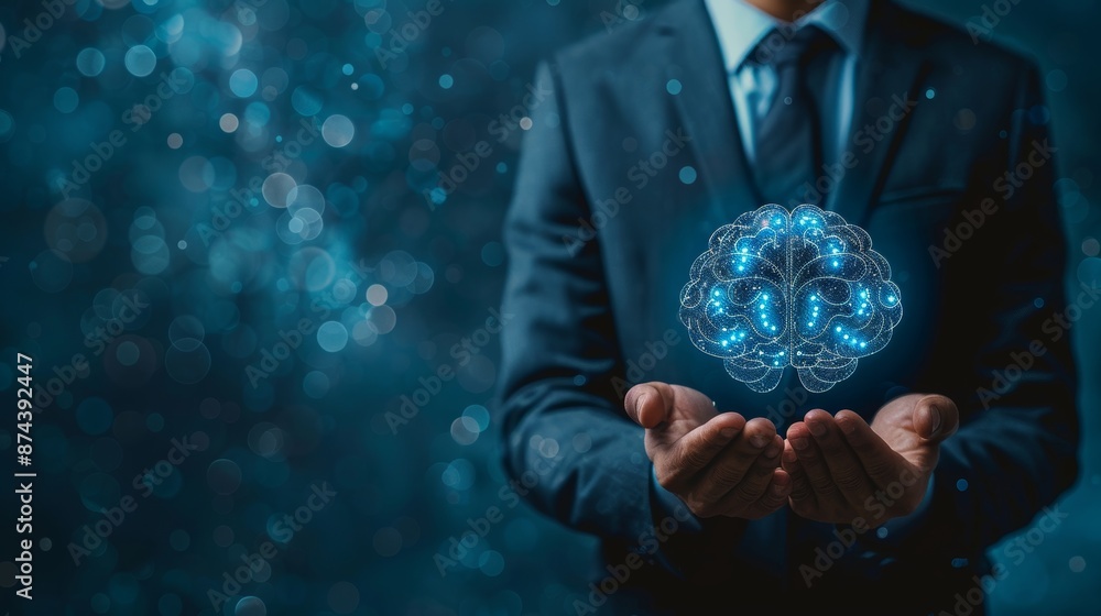 Poster artificial intelligence concept for business generative ai