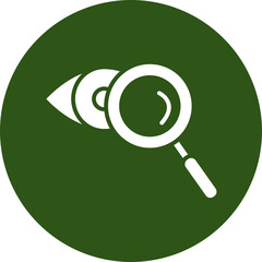 Detection Glyph Green Circle Icon