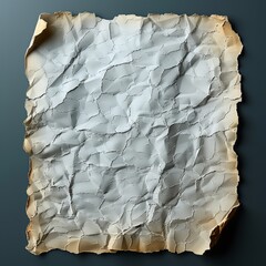 burnt paper on the paper