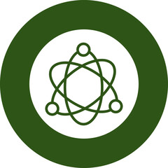 Science Fiction Glyph Green Circle Icon © Haris