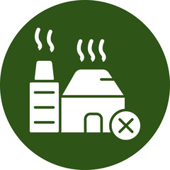 Plant Glyph Green Circle Icon