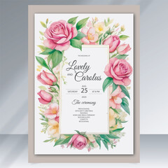 elegant engagement Sophisticated wedding invitation card vector design template