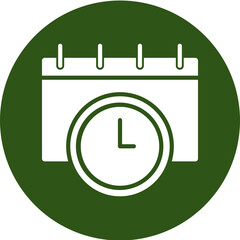 Term Glyph Green Circle Icon
