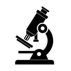 Microscope icon over white background. Vector illusration design.