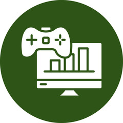 Customization Glyph Green Circle Icon