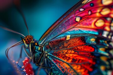 macro photograph of butterfly