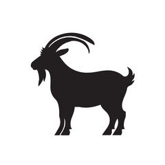  Goat Silhouette Vector Illustration 