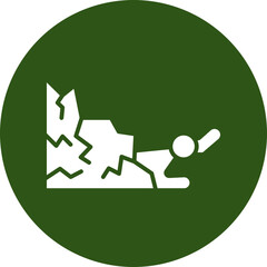 Victim Glyph Green Circle Icon