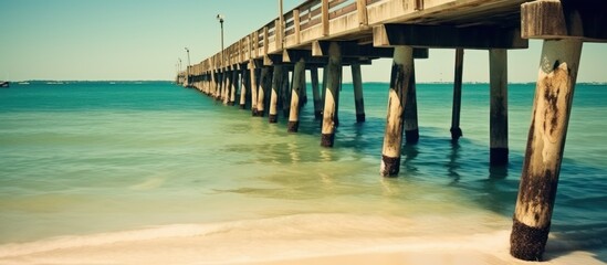 Tranquil Pier Extending Over Turquoise Waters