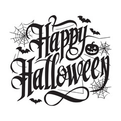 Happy Halloween Typography in vector