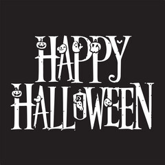 Happy Halloween Typography in vector