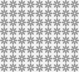Seamless texture in the form of a monochrome gray floral pattern