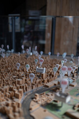 Mini home city model map for traveller