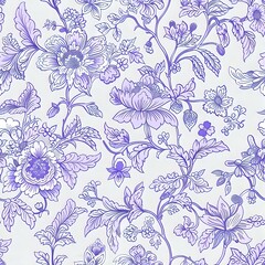 Elegant Floral Grid Pattern for Home Decor