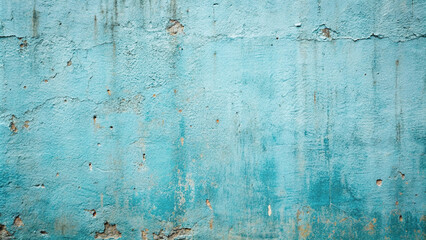 Naklejka premium Old light blue concrete wall. There are realistic looking surface marks,