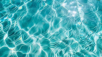 a pool with blue water