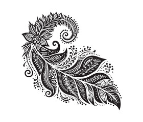 Obraz premium Mehndi lace vector design,awesome Mehndi lace svg,high resolution printable Mehndi lace artwork