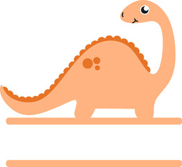 Dinosaur Split Boarder For Name or Word 