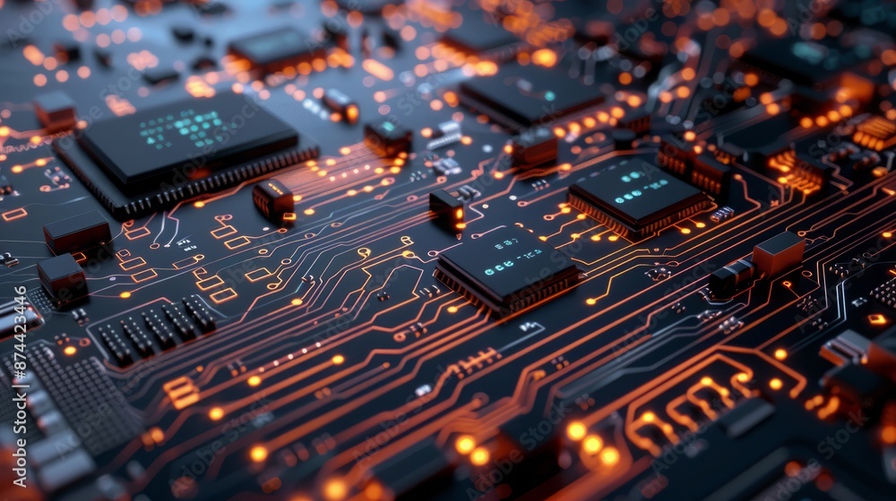 Poster the art of precision: surface-mounted components on a miniaturized circuit board