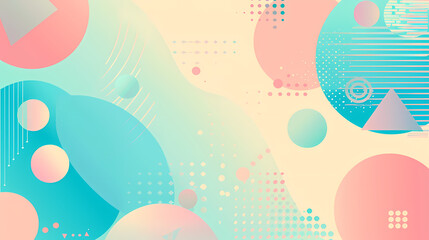 Calming pastel abstract background made out of yellows, blues and pinks.