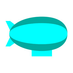 Zeppelin Vector Flat Icon Design © Muhammad Rizwan