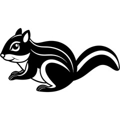 Chipmunk rat icon vector illustration
