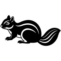 Chipmunk rat icon vector illustration